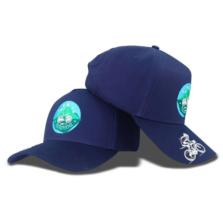 Výšivka vzoru kol Blue Baseball Cap