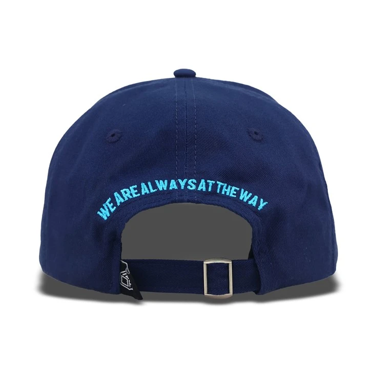 Bicycle Pattern Embroidery Blue Baseball Cap