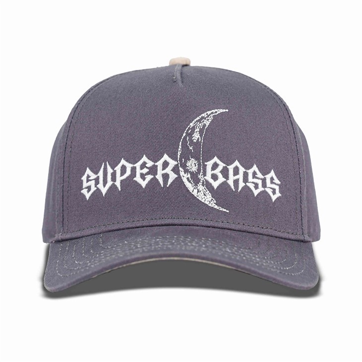 Grey Moon Embroidery Baseball Cap